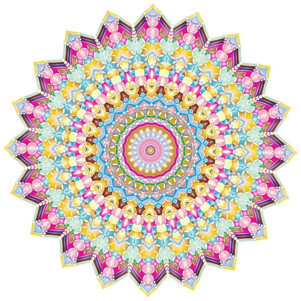 Kaleidoscopic Mandala 4 No Backgorund