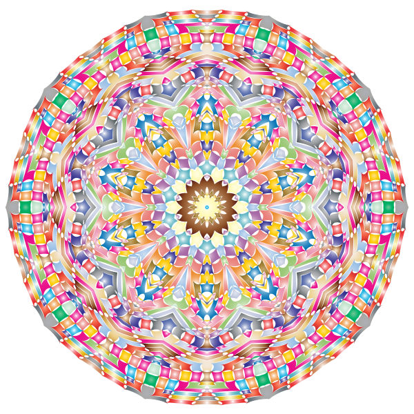 Kaleidoscopic Mandala 5 No Backgorund
