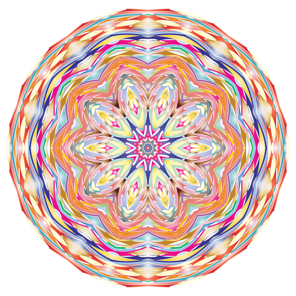 Kaleidoscopic Mandala 6 No Backgorund