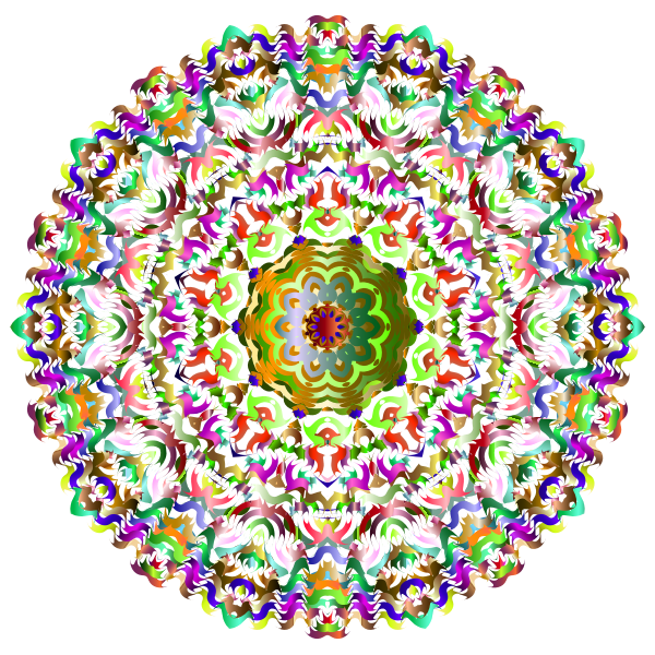 Kaleidoscopic Mandala 7 No Background