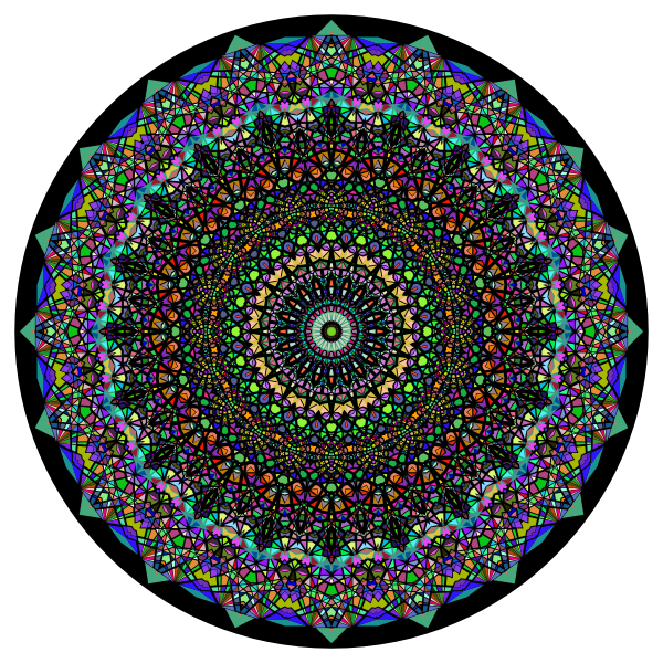 Kaleidoscopic Power 3 With Background