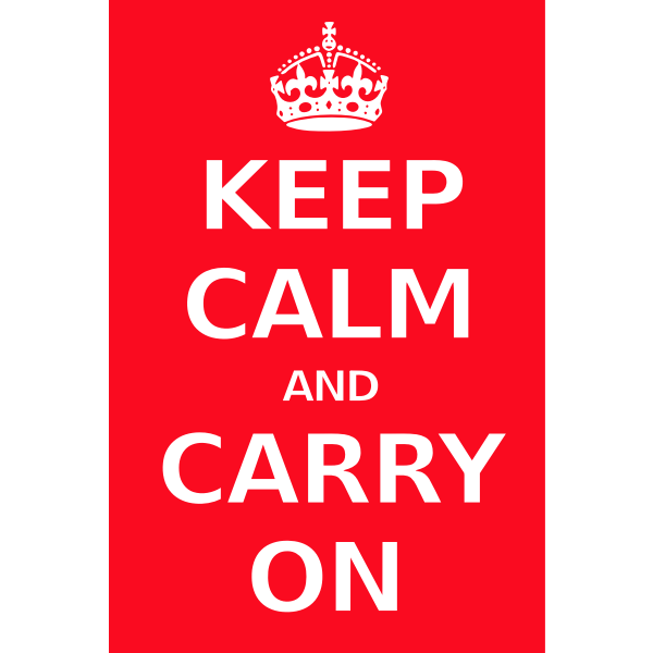 Keep calm poster | Free SVG