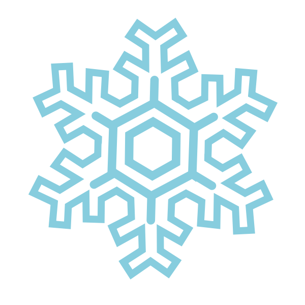Vector Graphics Of Pale Blue Snowflake Symbol Free Svg
