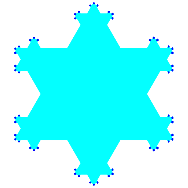 Snowflake fractal | Free SVG
