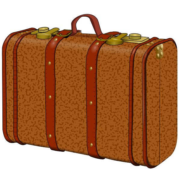 Suitcase with stains