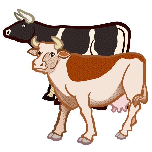 two-cows-free-svg