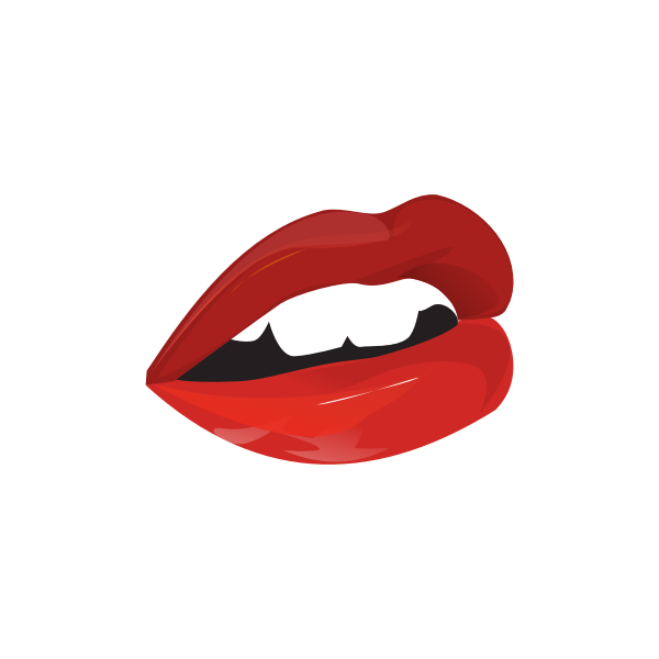 Vector illustration of sensual woman mouth