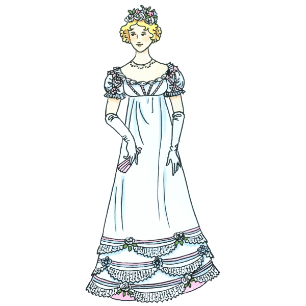 Lady in fancy dress