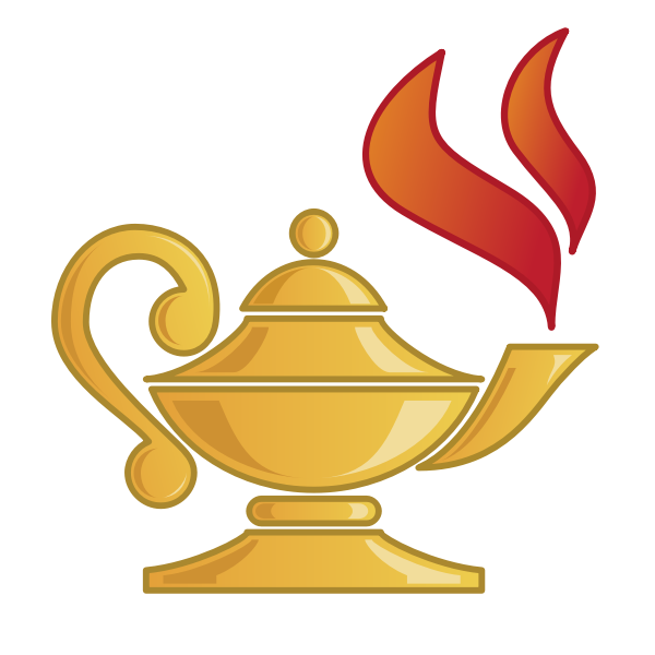 lamp of knowledge icon