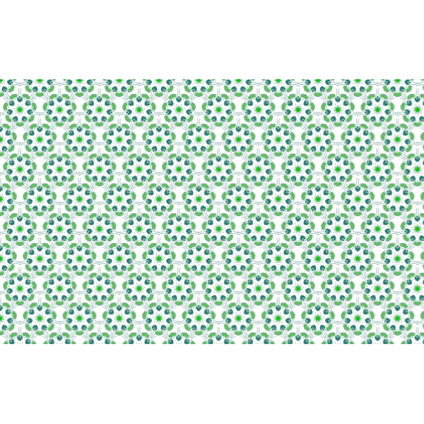 Endless green leaves pattern drawing