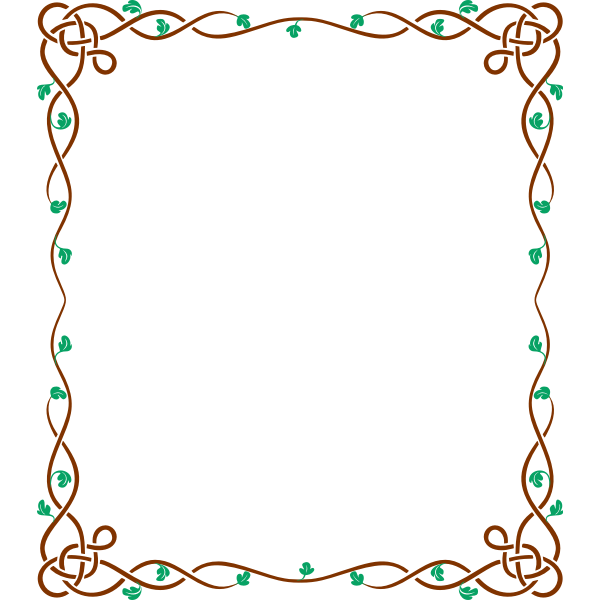 Decorative rectangular frame