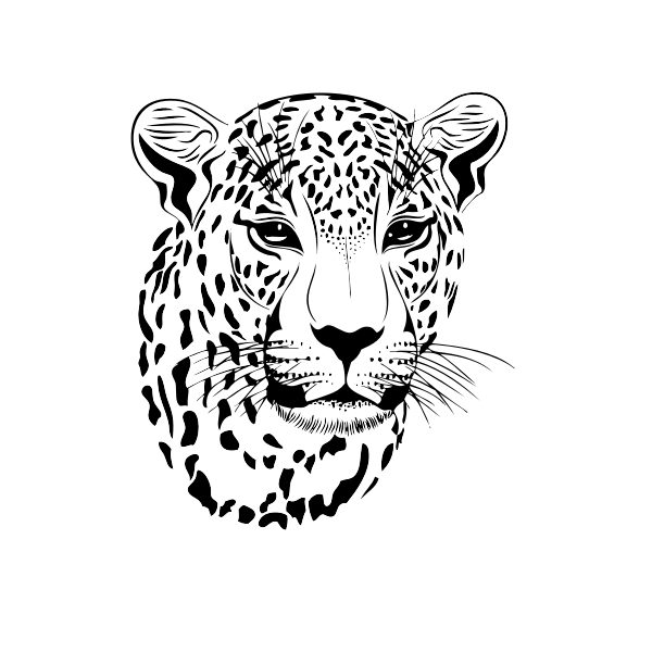 Leopardenmuster Tattoo Stock Photo