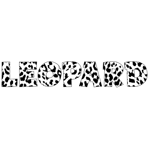 Leopard Typography