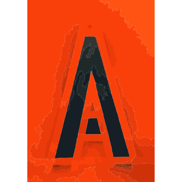 Red "A" poster