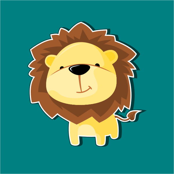 Download Free Yellow Long Lion Free Svg SVG Cut Files