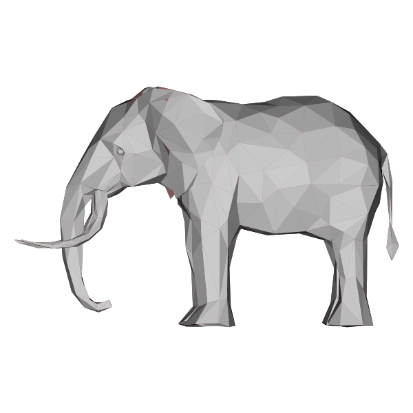 Download Low Poly 3d Elephant Free Svg