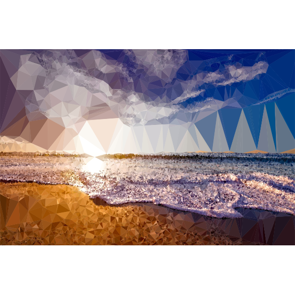 Low Poly Beach Shore