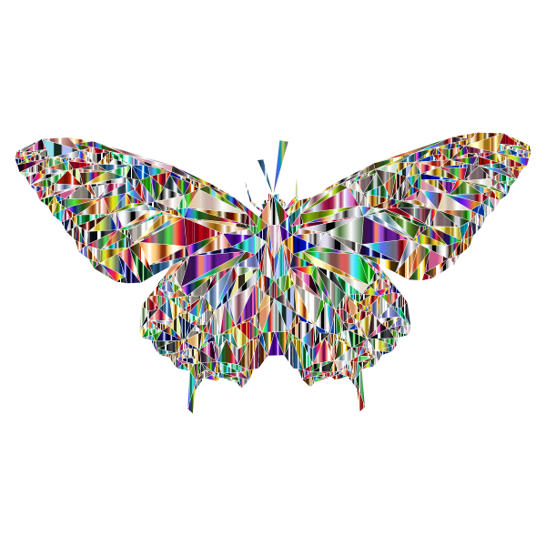 Low Poly Butterfly Prismatic 10
