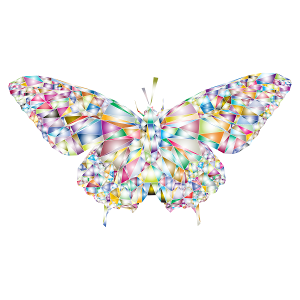 Low Poly Butterfly Prismatic 2