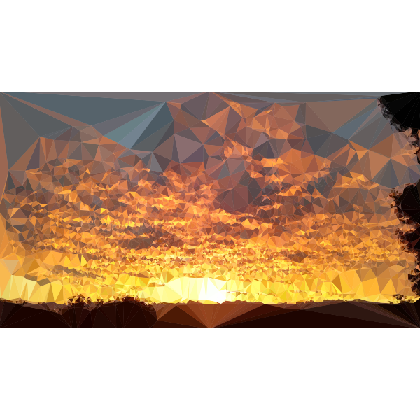 Low Poly California Sunset
