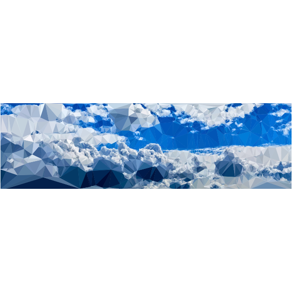 Low Poly Cloudscape Panorama