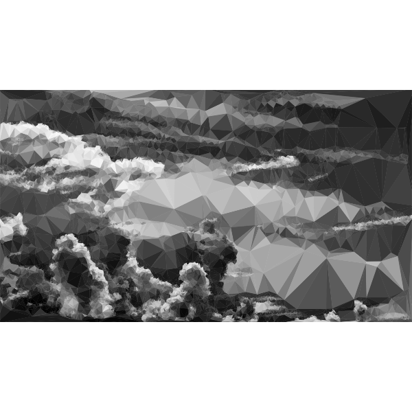 Low Poly Duochromatic Clouds