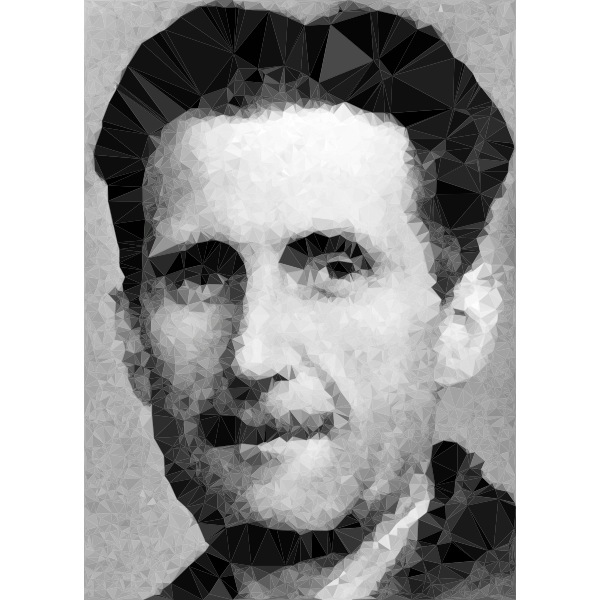 Low Poly George Orwell