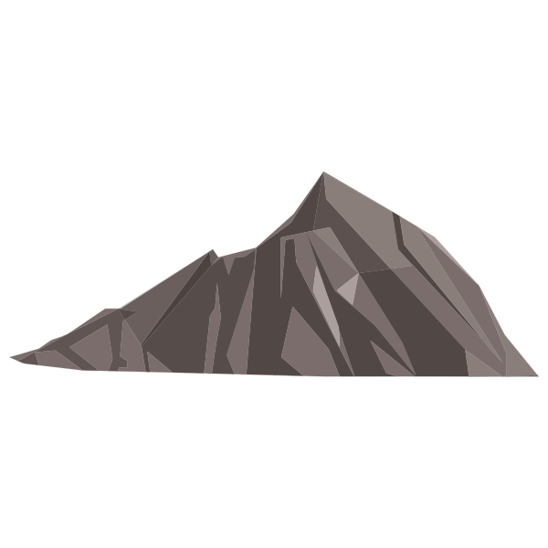 Simple polygons mountain