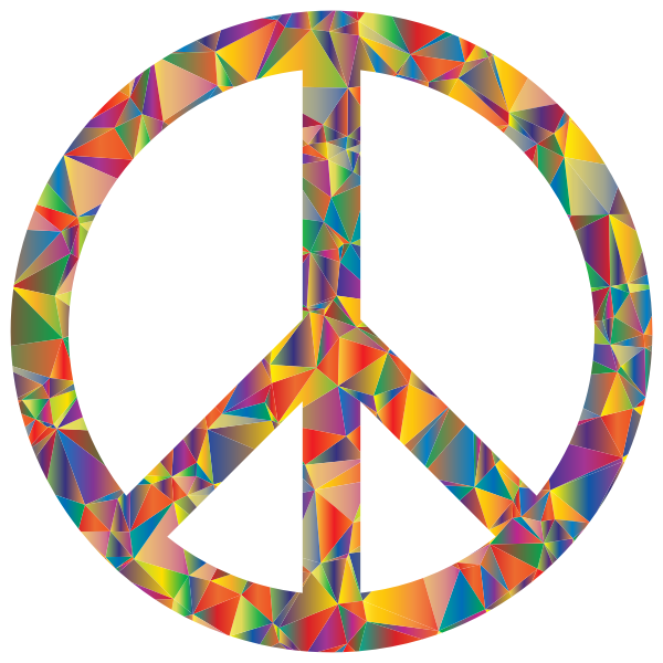 Colorful peace symbol