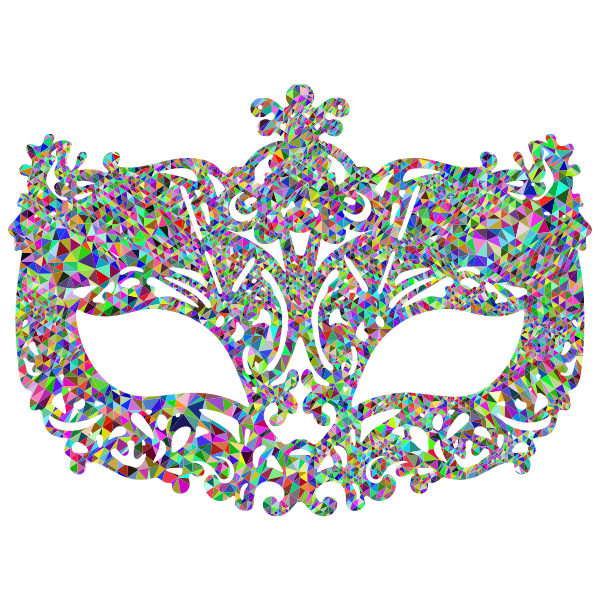 Low Poly Prismatic Carnival Mask
