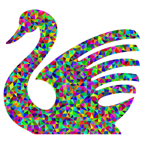 Low Poly Prismatic Swan3