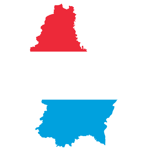 Luxembourg Map Flag