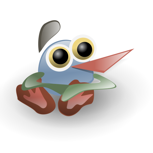 Cartoon frog vector image