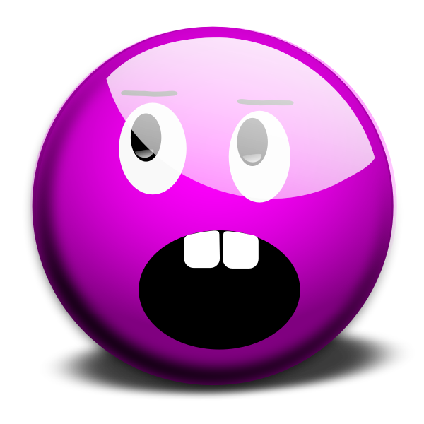 Vector graphics of purple smiley 2