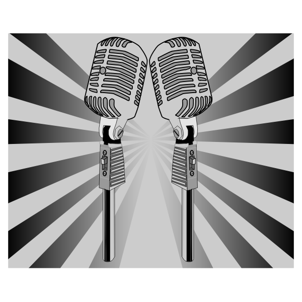 Microphone vector image