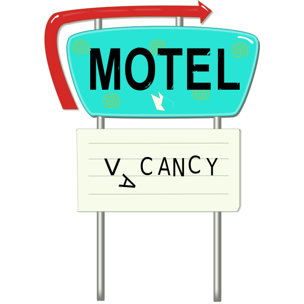 Motel ad vector image