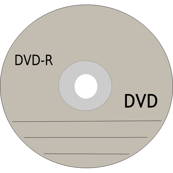 DVD recording disc vector