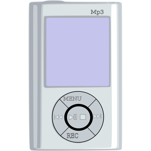 MP3 player vector graphics