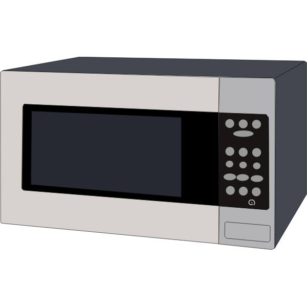 Microwave oven vector graphics