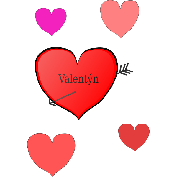 Valentine's Day symbol vector illustration