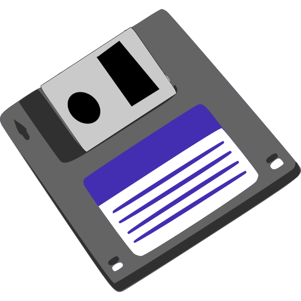 Floppy diskette vector
