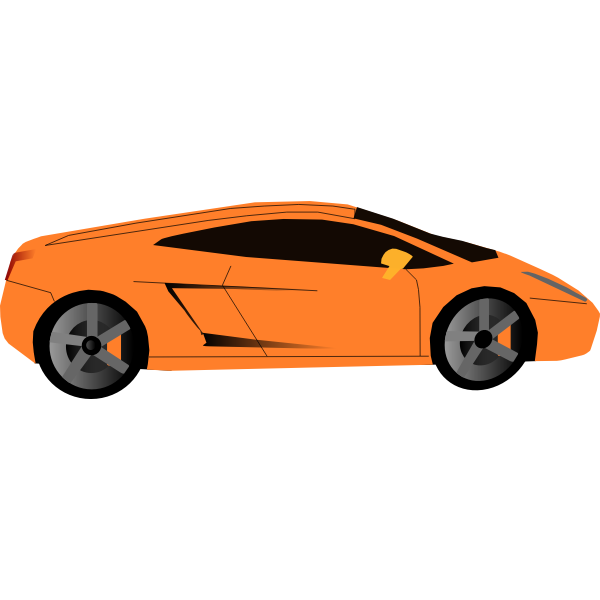 Luxury Sports Car Vector Graphics Free Svg