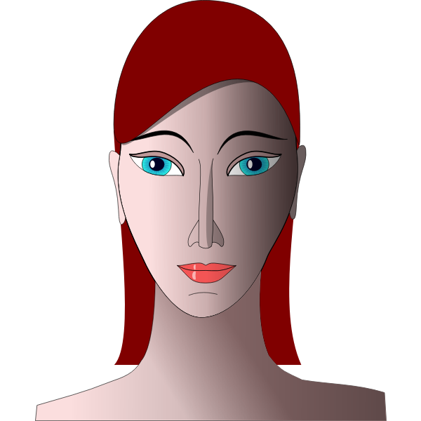 Woman portrait vector graphics