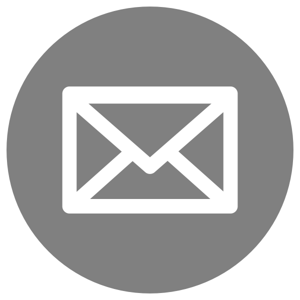 Mail Icon White on Grey | Free SVG