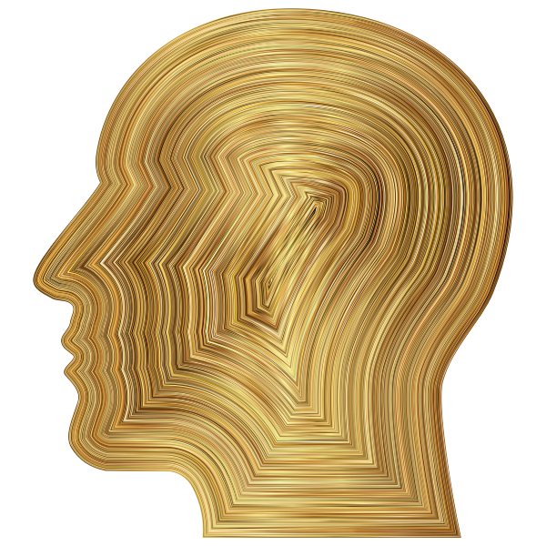 Man Head Gold Texture