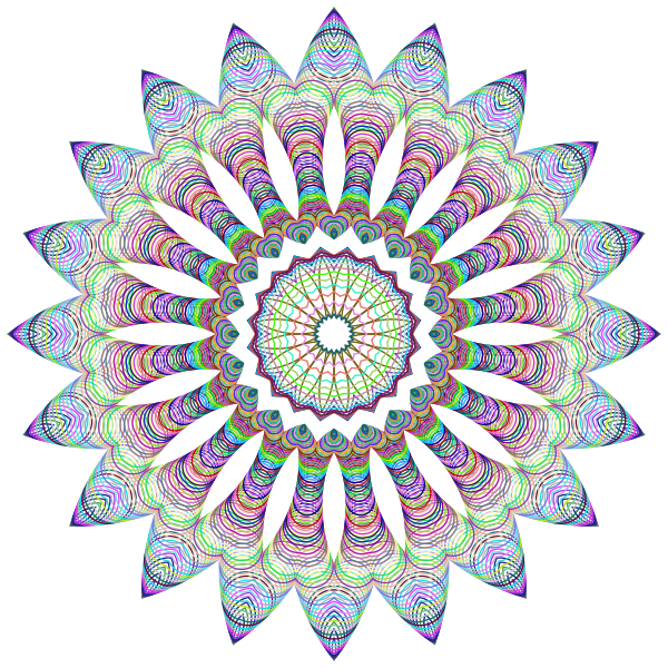 Mandala Like Line Art No Background