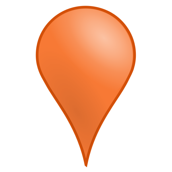 3D map location icon vector image