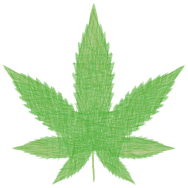 Marijuana Leaf Lines