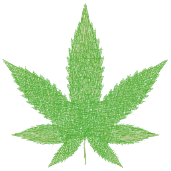 Download Marijuana Leaf Lines | Free SVG