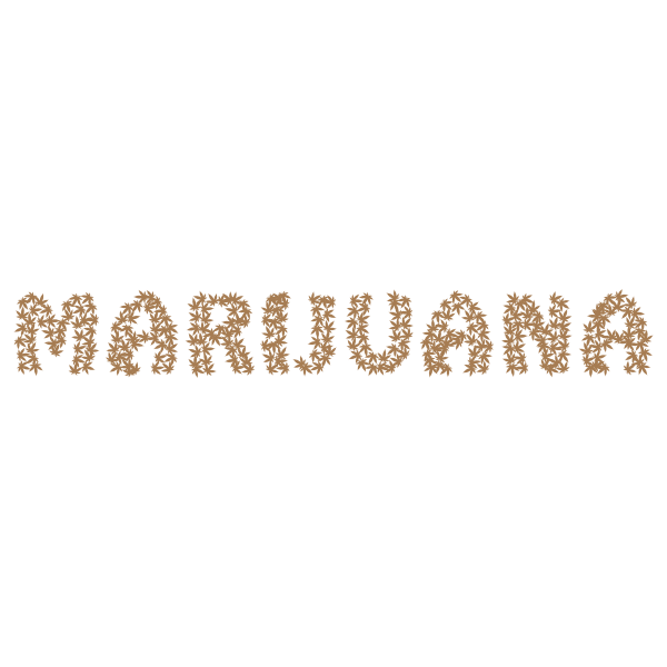 Marijuana Typography